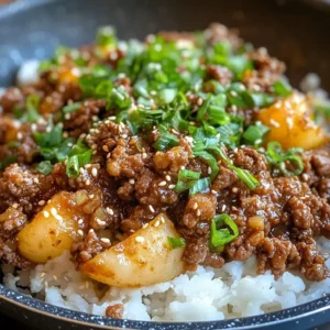 Korean Ground Beef Bowl