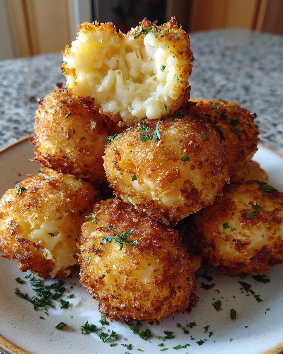 mashed potato cheese puffs - detail 1