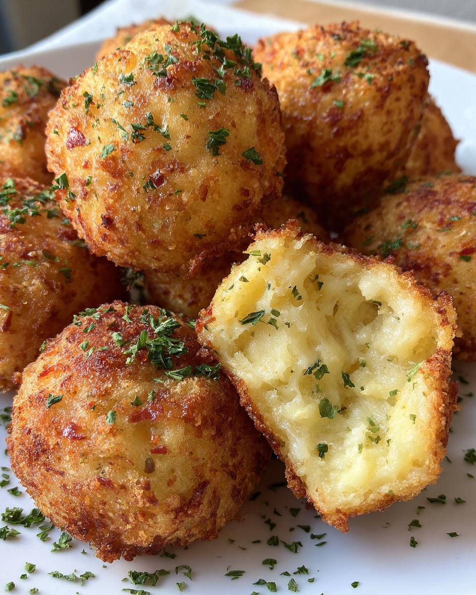 mashed potato cheese puffs - detail 2