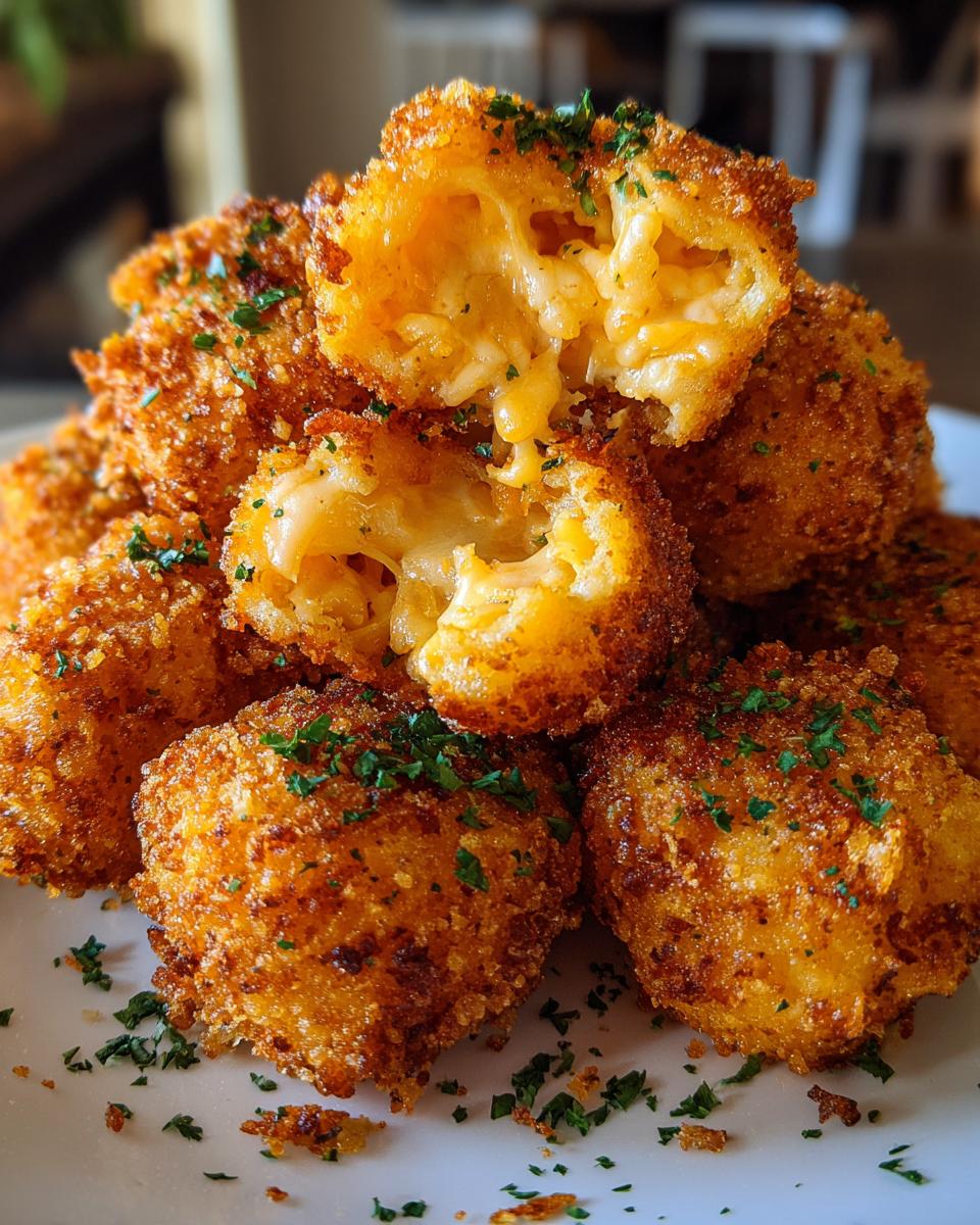 mashed potato cheese puffs - detail 4