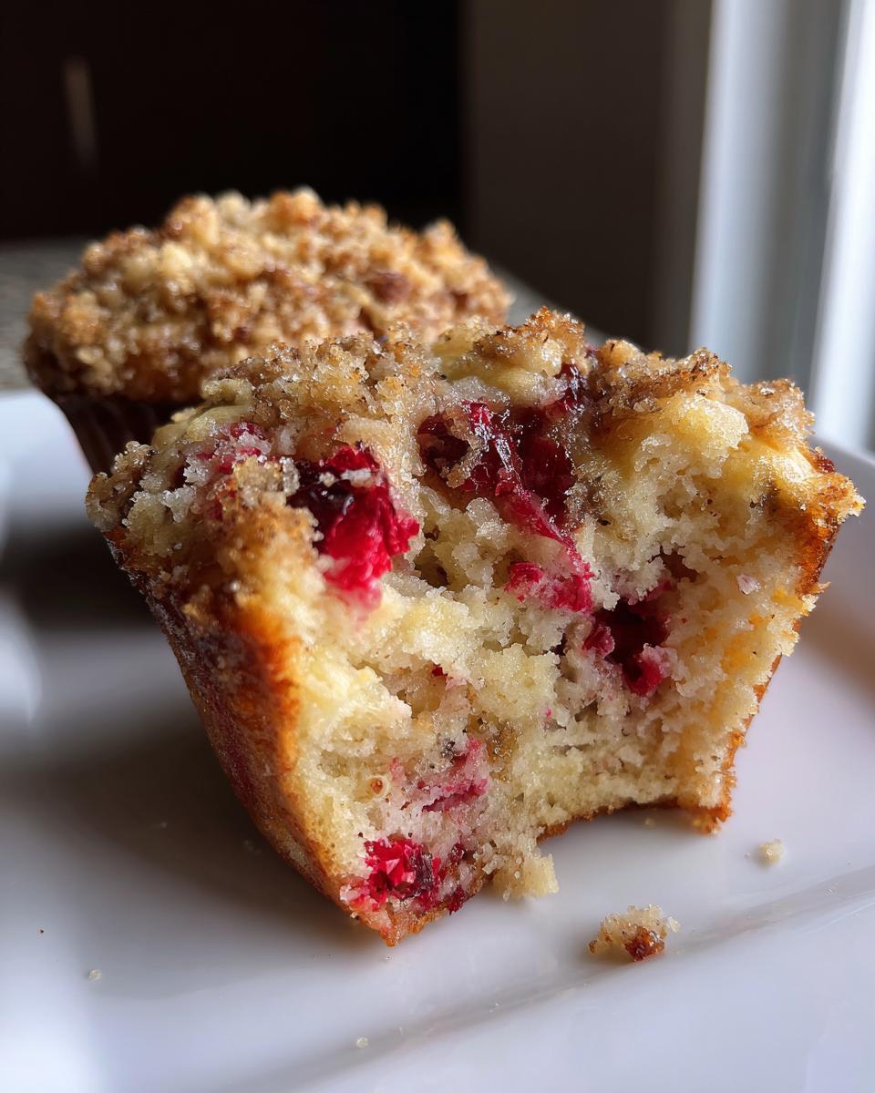 Bakery-Style Cranberry Streusel Muffins - detail 1