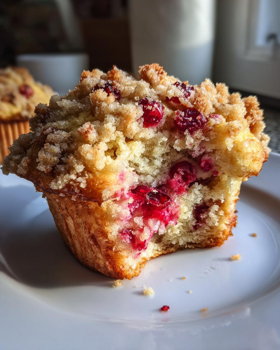 Bakery-Style Cranberry Streusel Muffins - detail 3