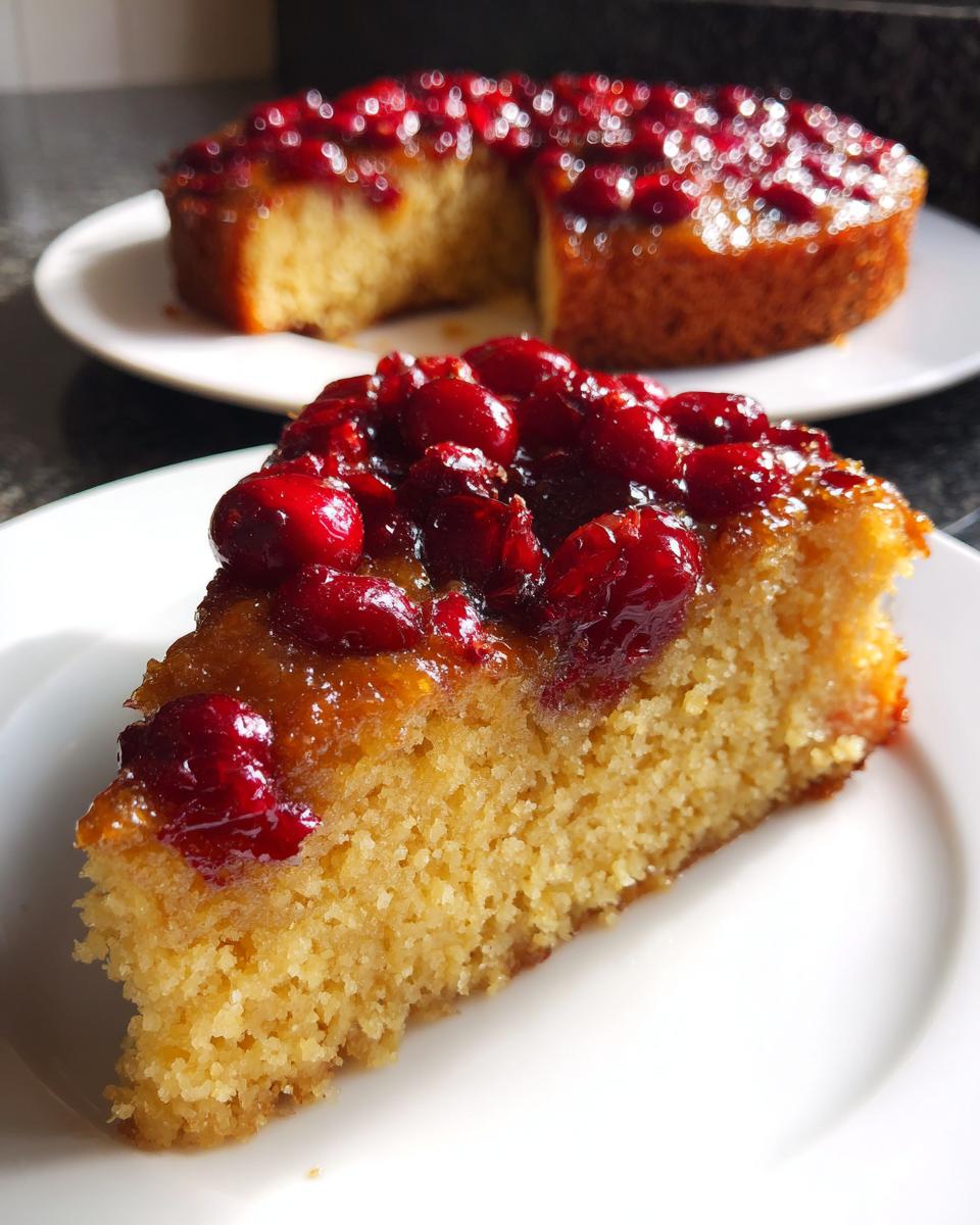 Brown Butter Cranberry Upside-Down Cake - detail 1