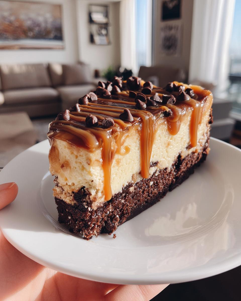 Caramel Brownie Cheesecake - detail 2