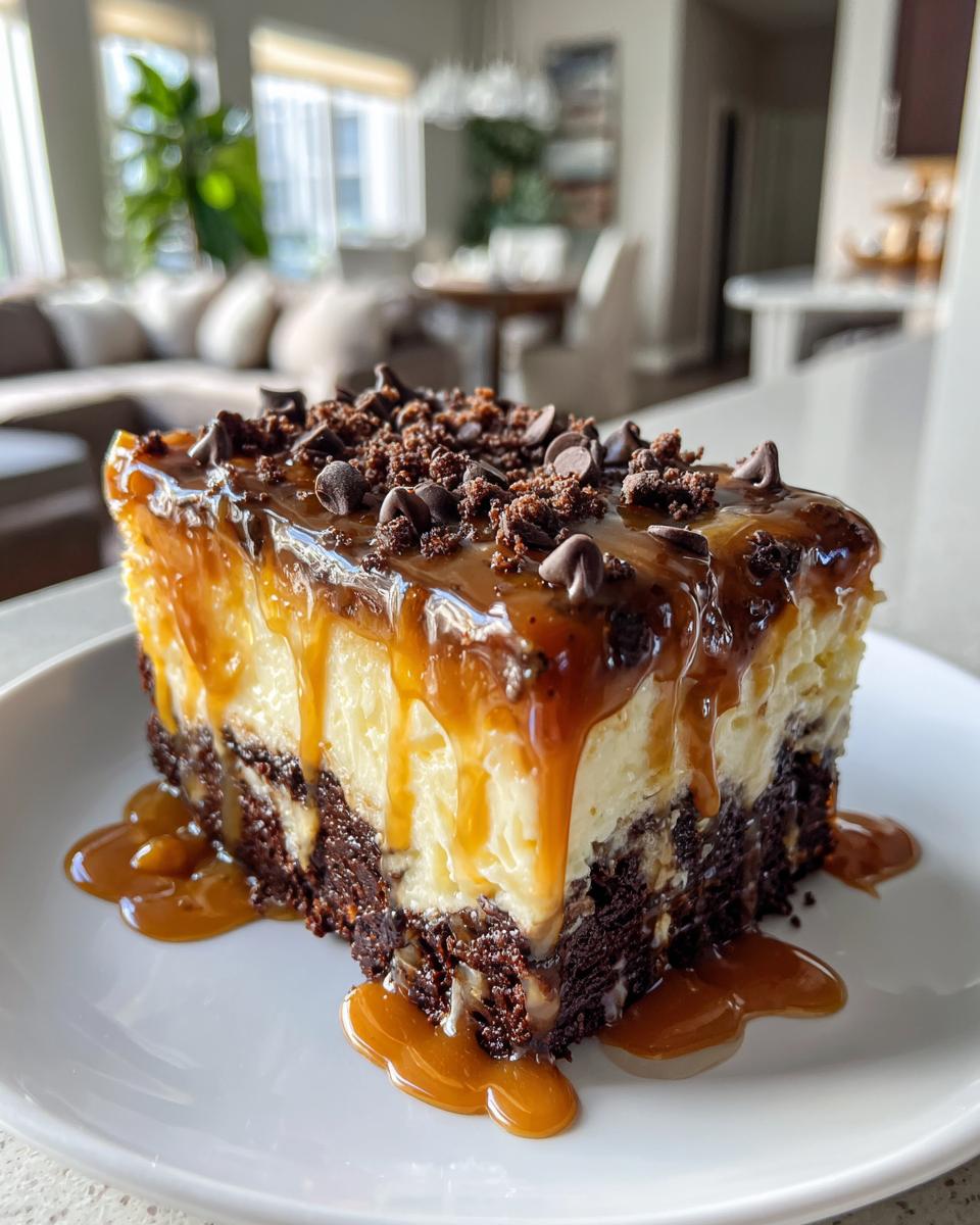 Caramel Brownie Cheesecake - detail 3