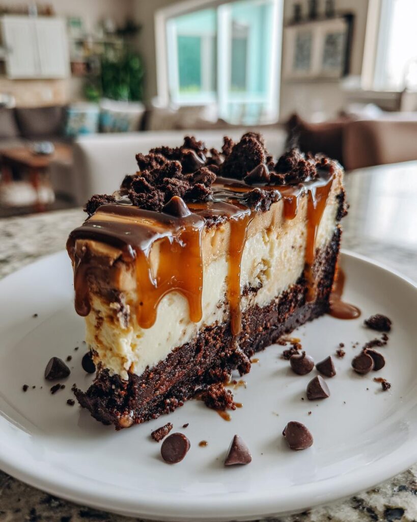 Caramel Brownie Cheesecake