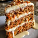 Carrot Cake Cheesecake with Creamy Topping
