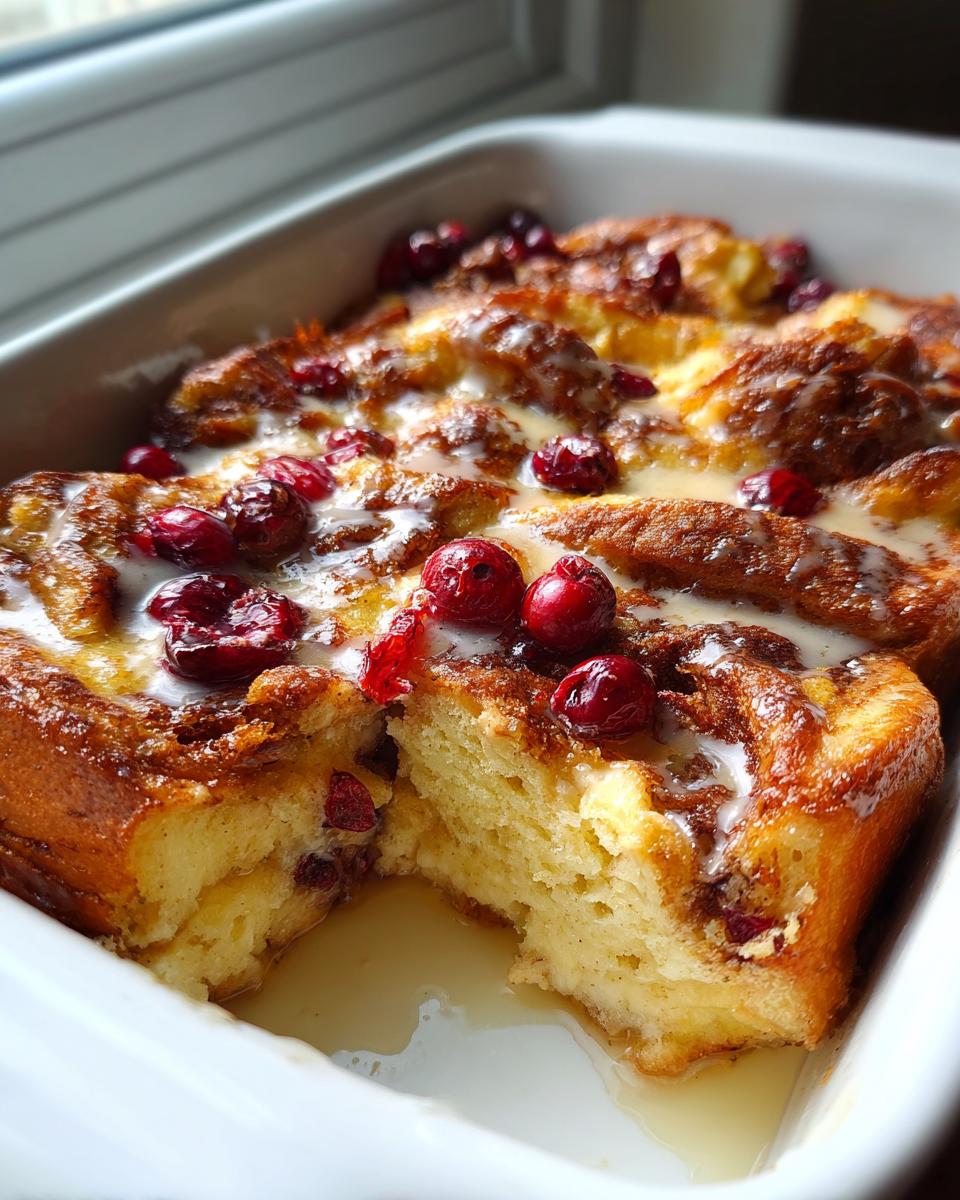 Cinnamon Swirl Cranberry French Toast Bake - detail 1