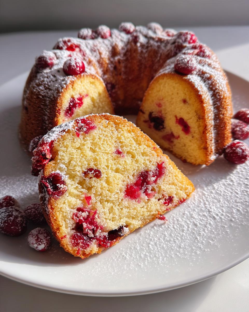 Classic Cranberry Orange Bundt Cake - detail 1