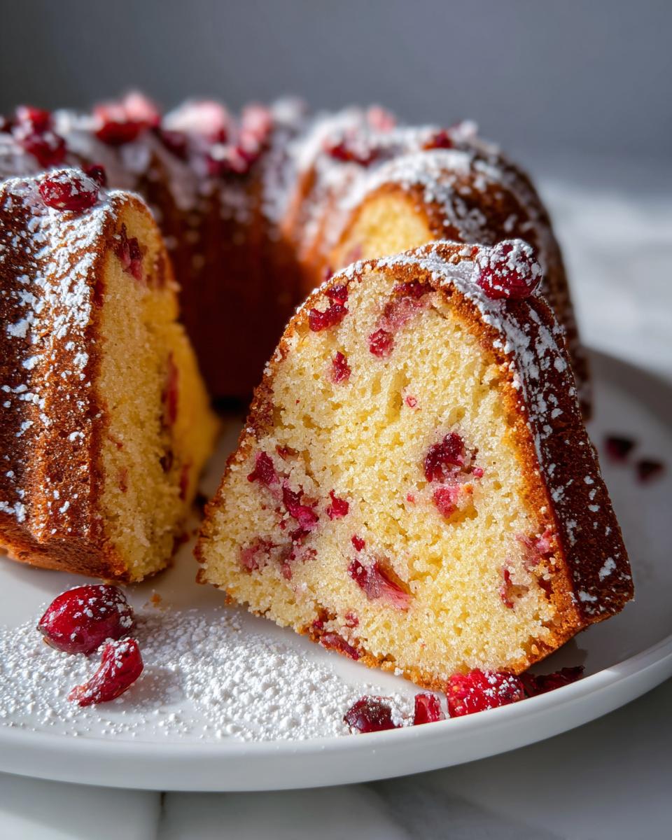 Classic Cranberry Orange Bundt Cake - detail 3