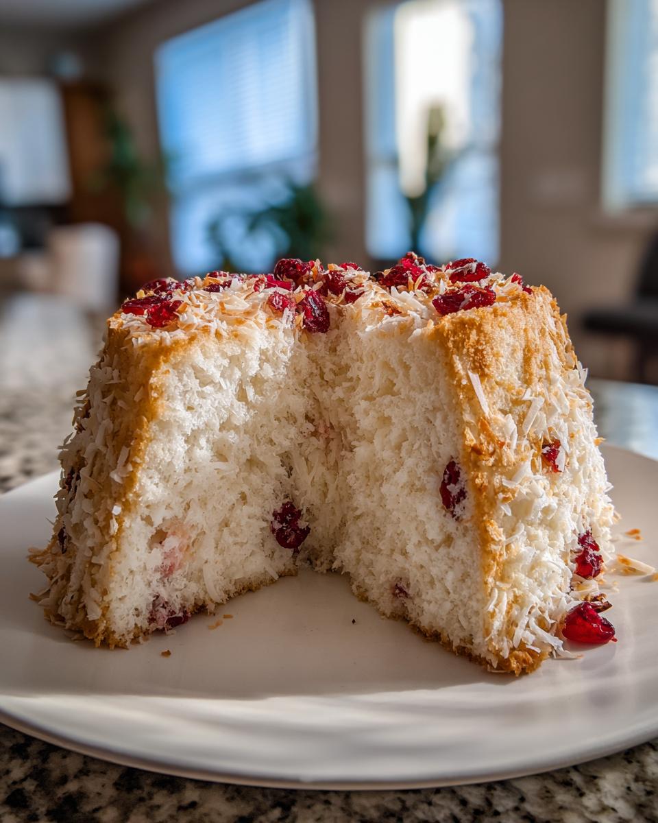 Heavenly Coconut Cranberry Angel Food…