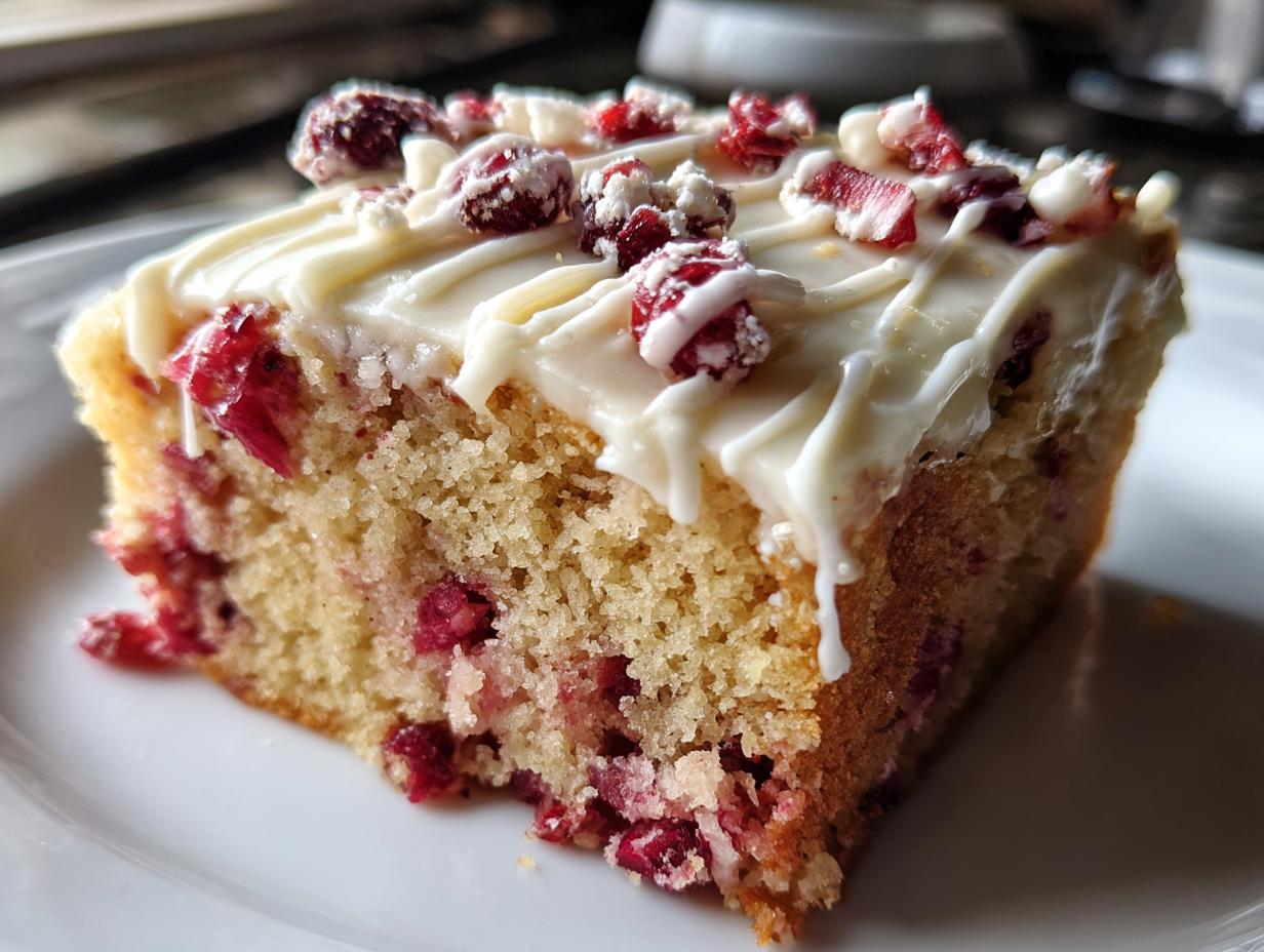 Cranberry Bliss Sheet Cake - detail 2