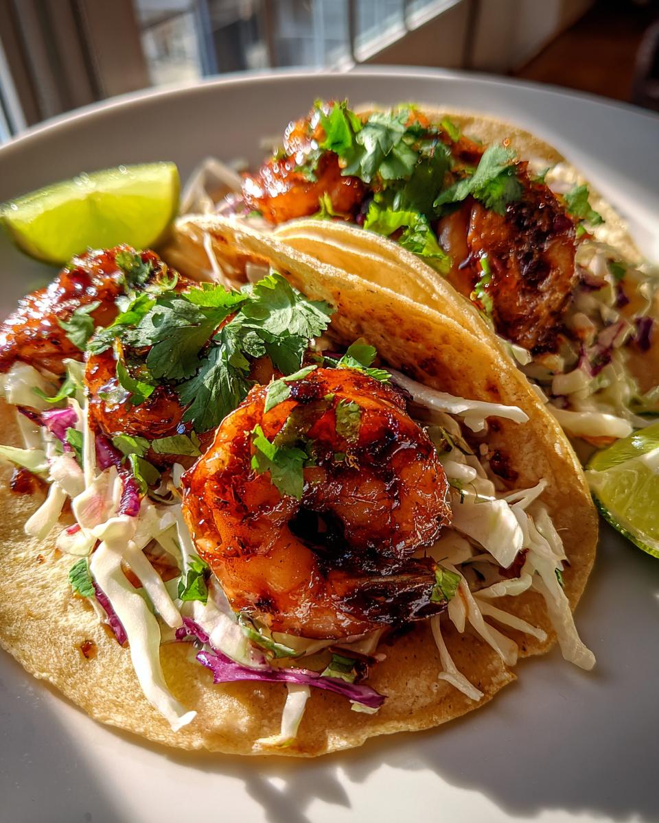 Cranberry Chipotle Shrimp Tacos - detail 2