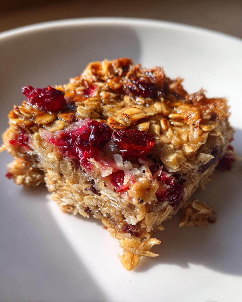Cranberry Coconut Breakfast Bars - detail 3