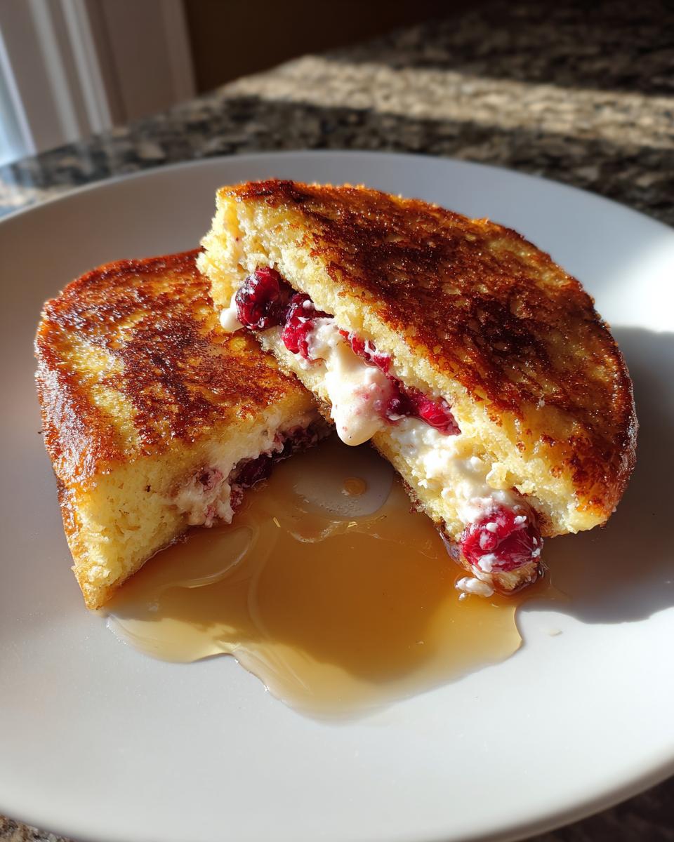 Cranberry Cream Cheese–Stuffed French Toast - detail 1