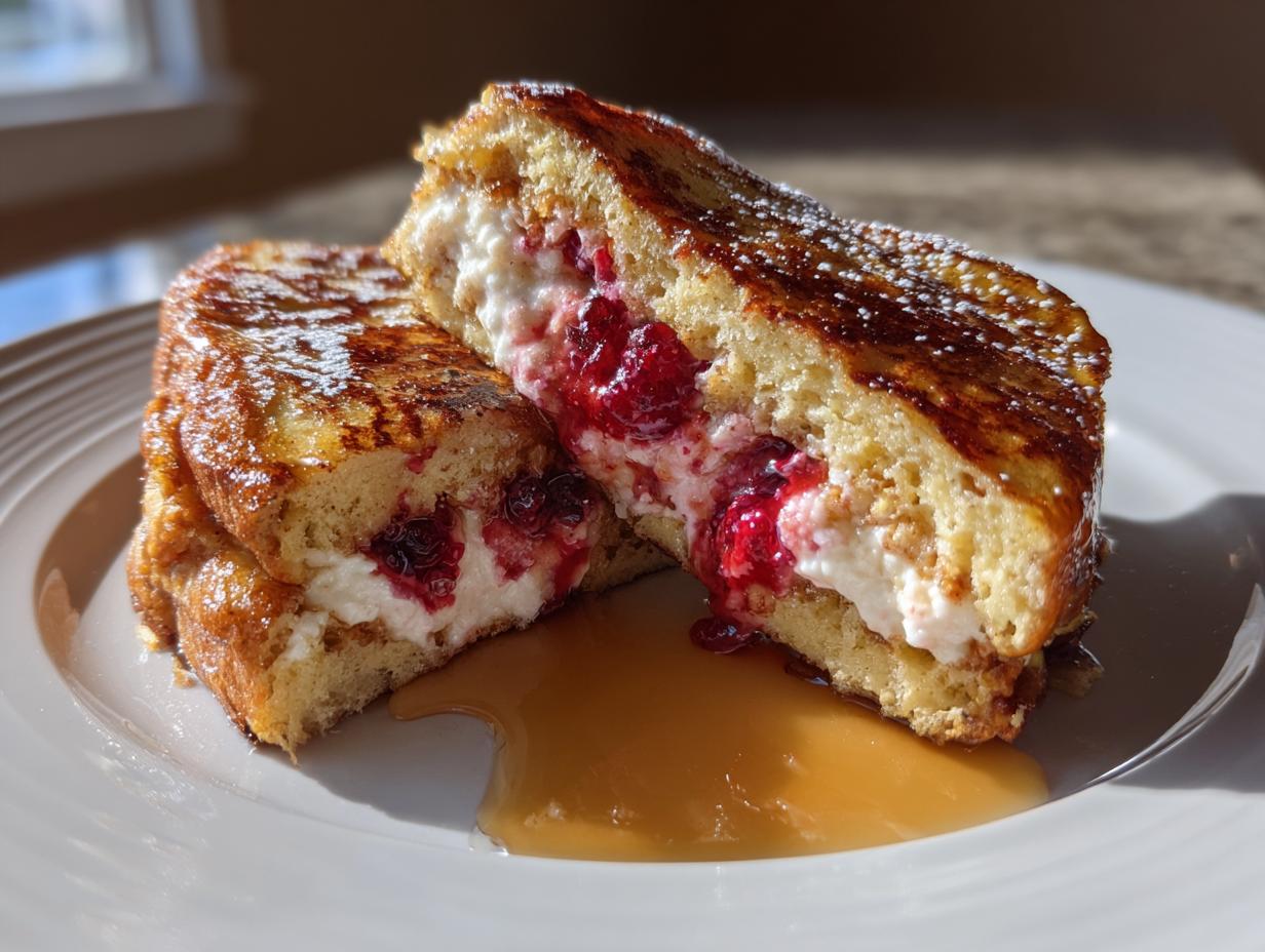 Cranberry Cream Cheese–Stuffed French Toast - detail 3