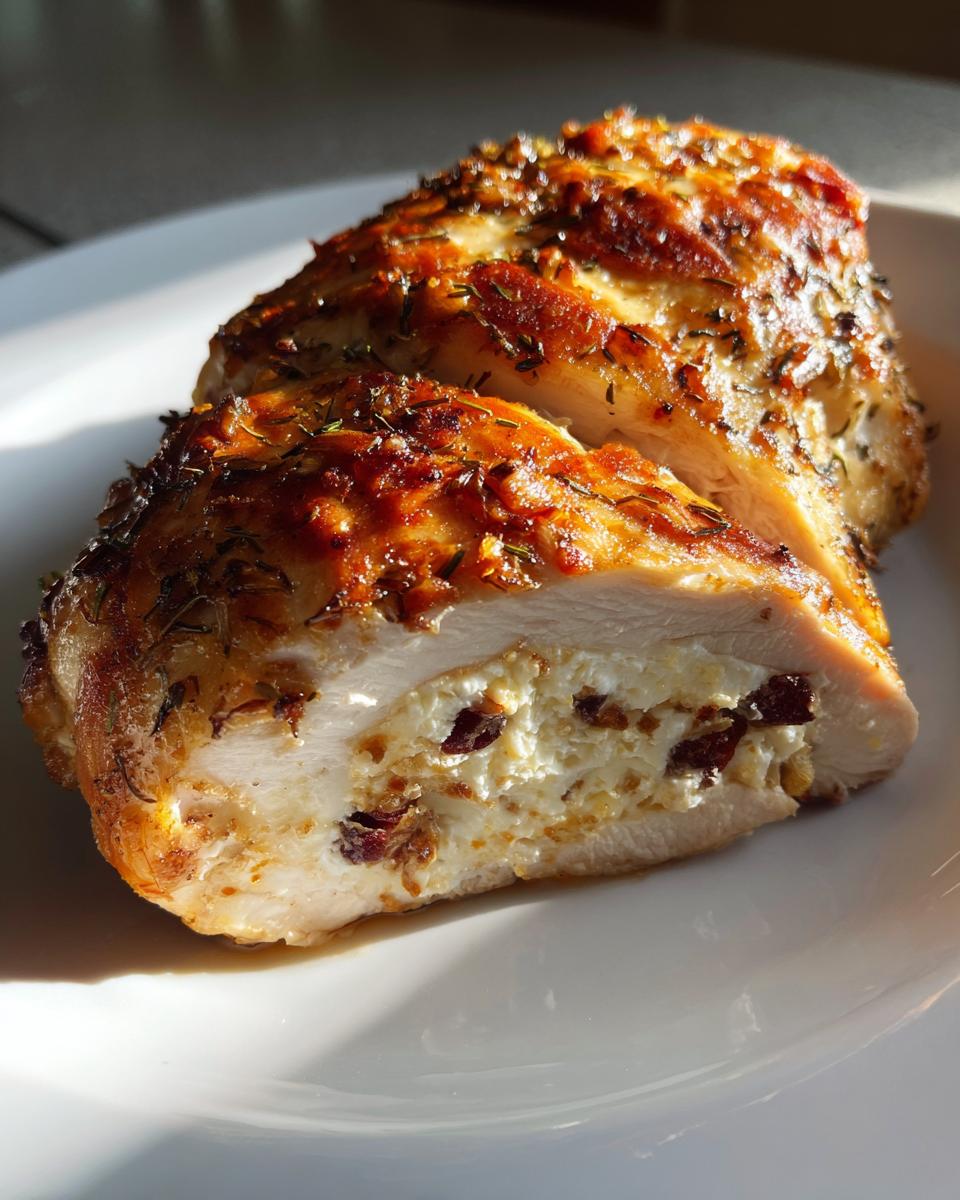 Cranberry Goat Cheese Stuffed Chicken Breasts - detail 3