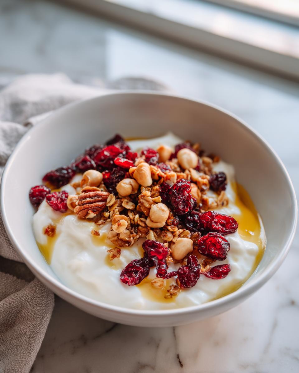 Cranberry Hazelnut Granola Yogurt Bowls - detail 1
