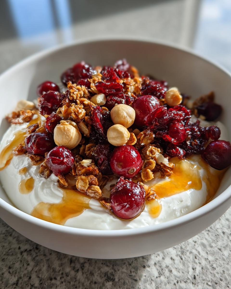 Cranberry Hazelnut Granola Yogurt Bowls - detail 2