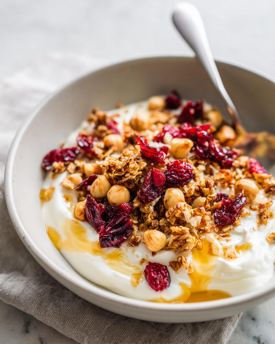 Cranberry Hazelnut Granola Yogurt Bowls - detail 3