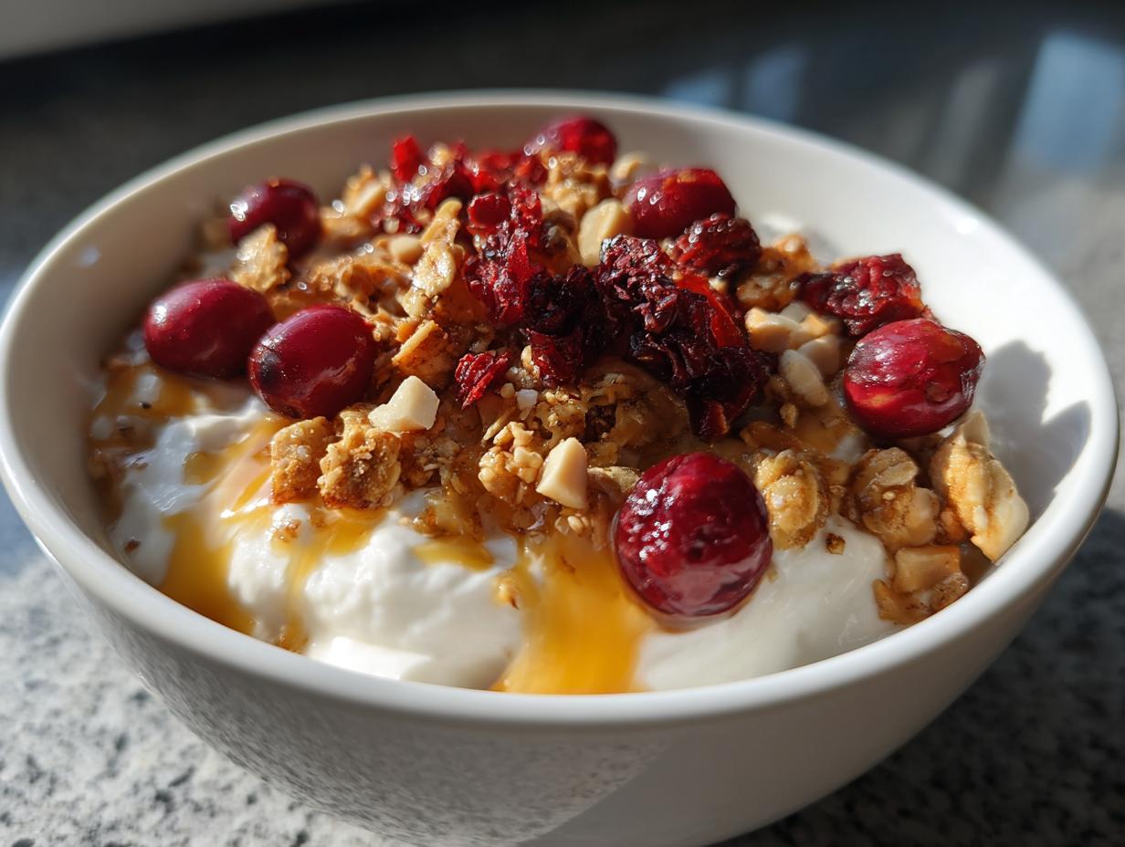 Cranberry Hazelnut Granola Yogurt Bowls - detail 4