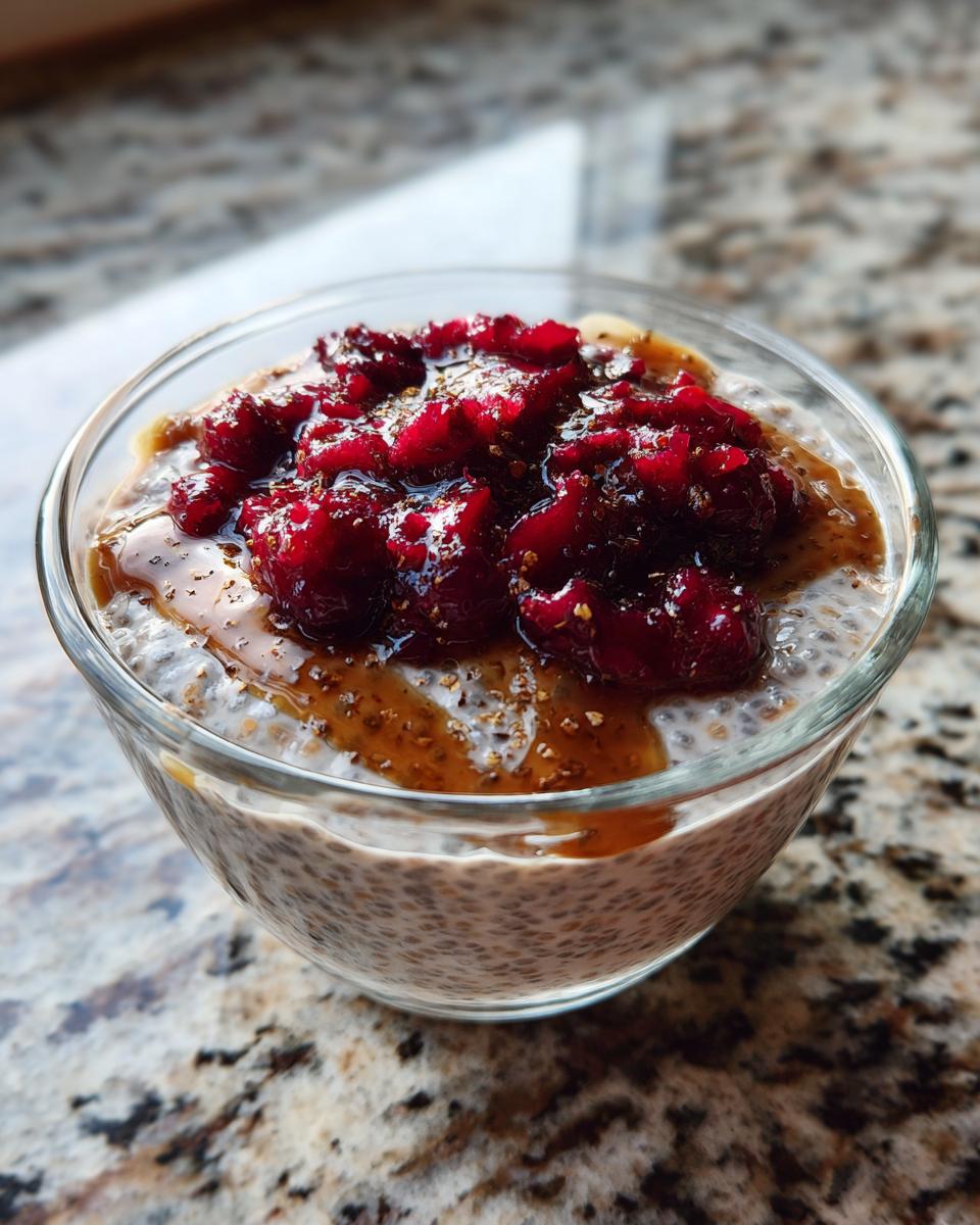 Cranberry Maple Chia Pudding - detail 1
