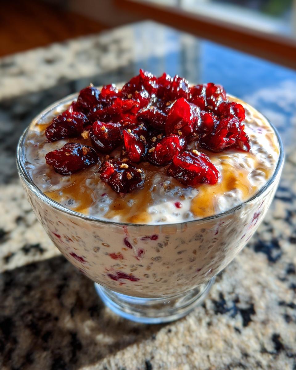 Cranberry Maple Chia Pudding - detail 2