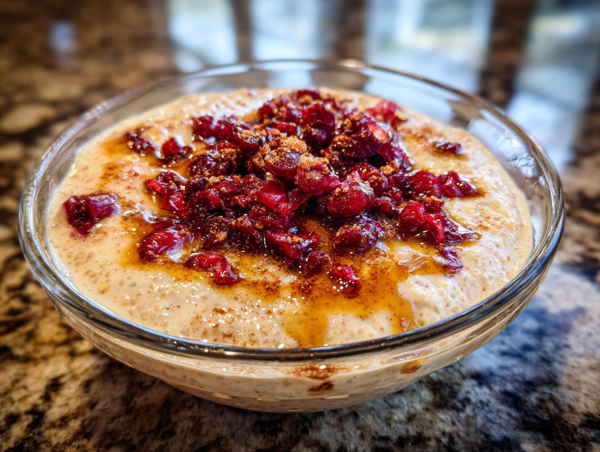 Cranberry Maple Chia Pudding - detail 3