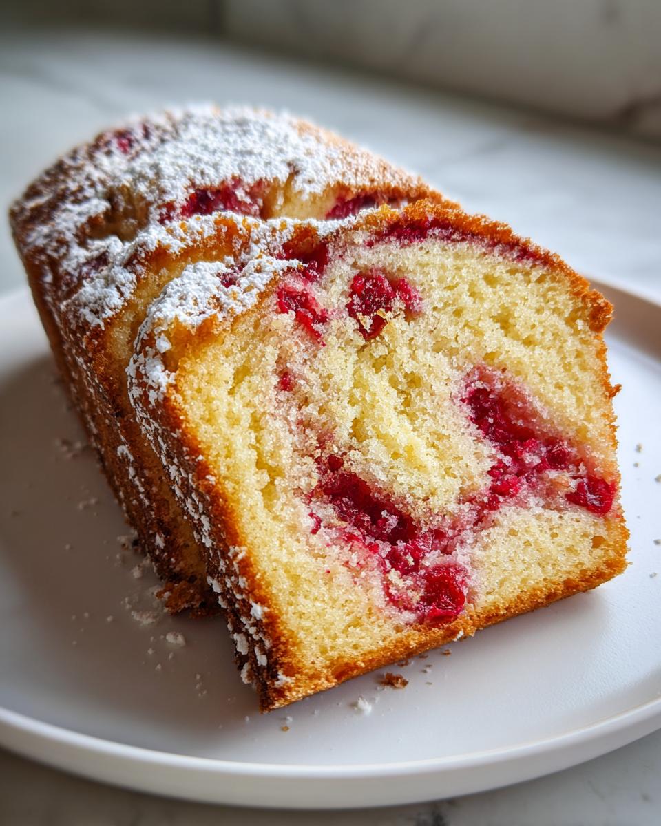 Cranberry Marble Pound Cake - detail 2