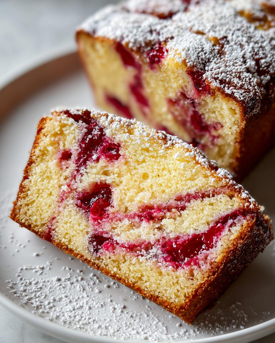 Irresistible Cranberry Marble Pound Cake Magic