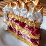 Cranberry Meringue Cake