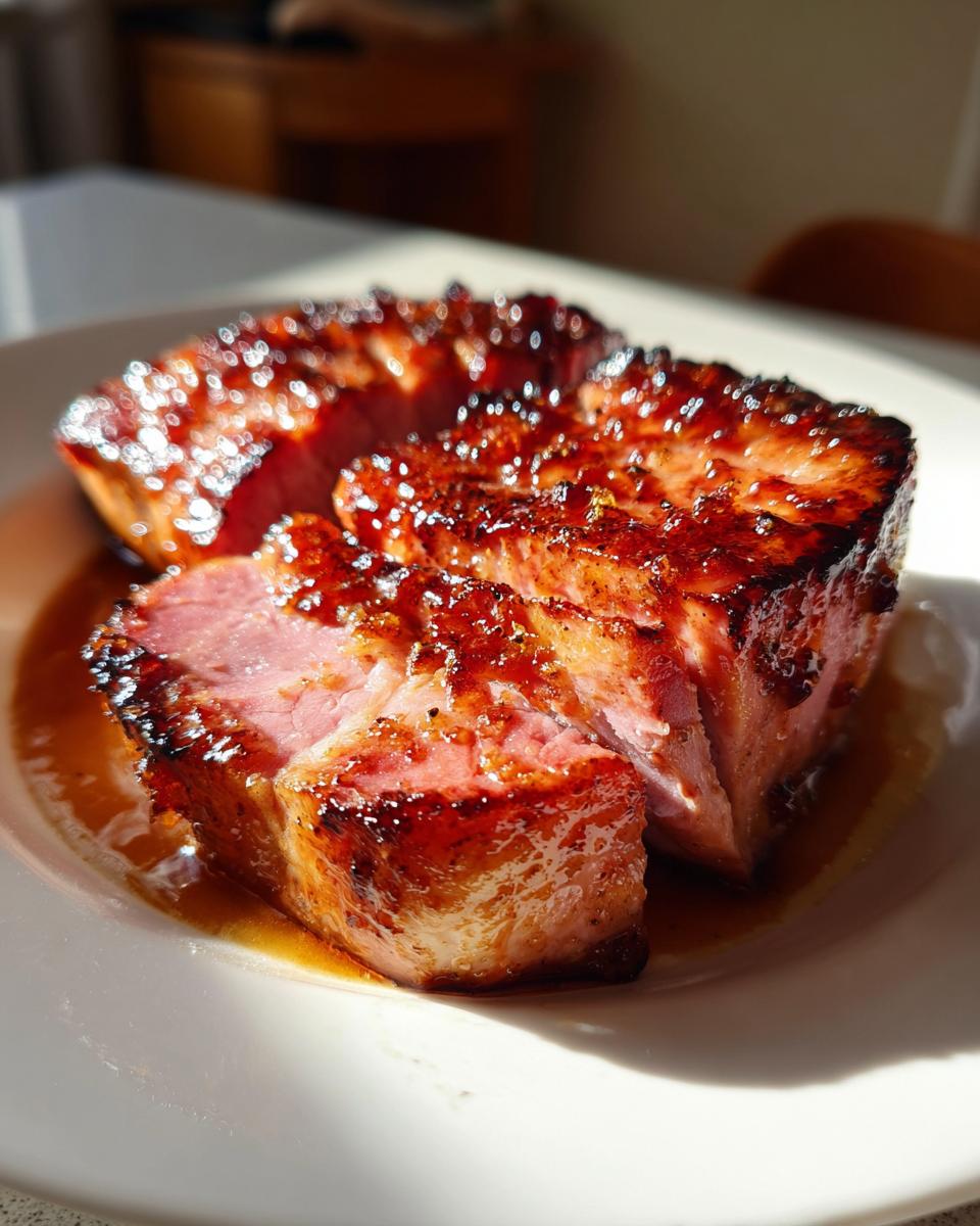 Cranberry Mustard–Glazed Ham Steaks - detail 3