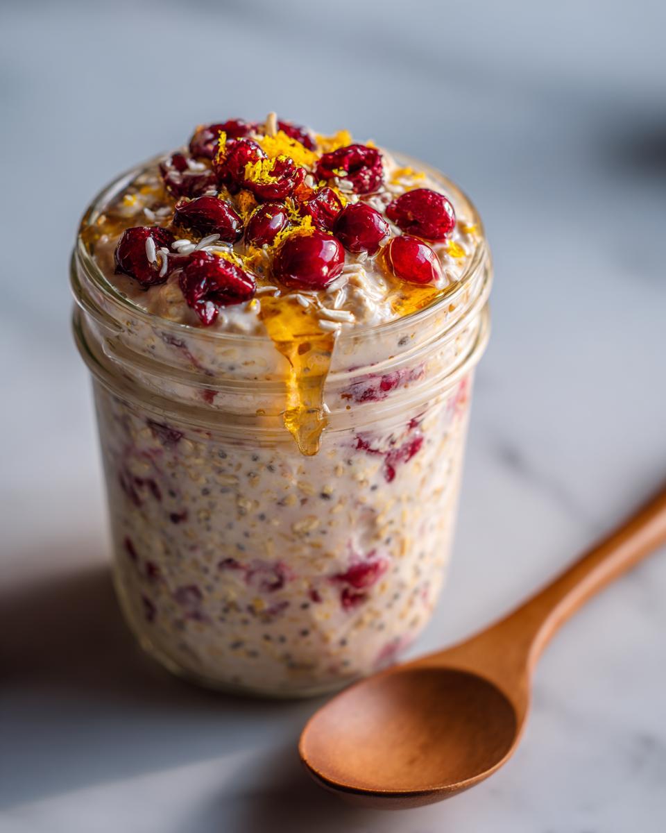 Cranberry Orange Overnight Oats - detail 2