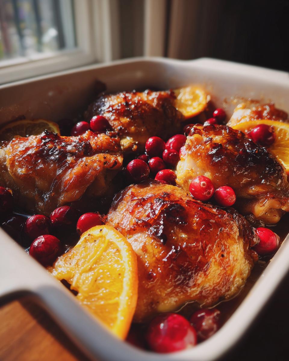 Cranberry Orange Roasted Chicken Thighs - detail 1