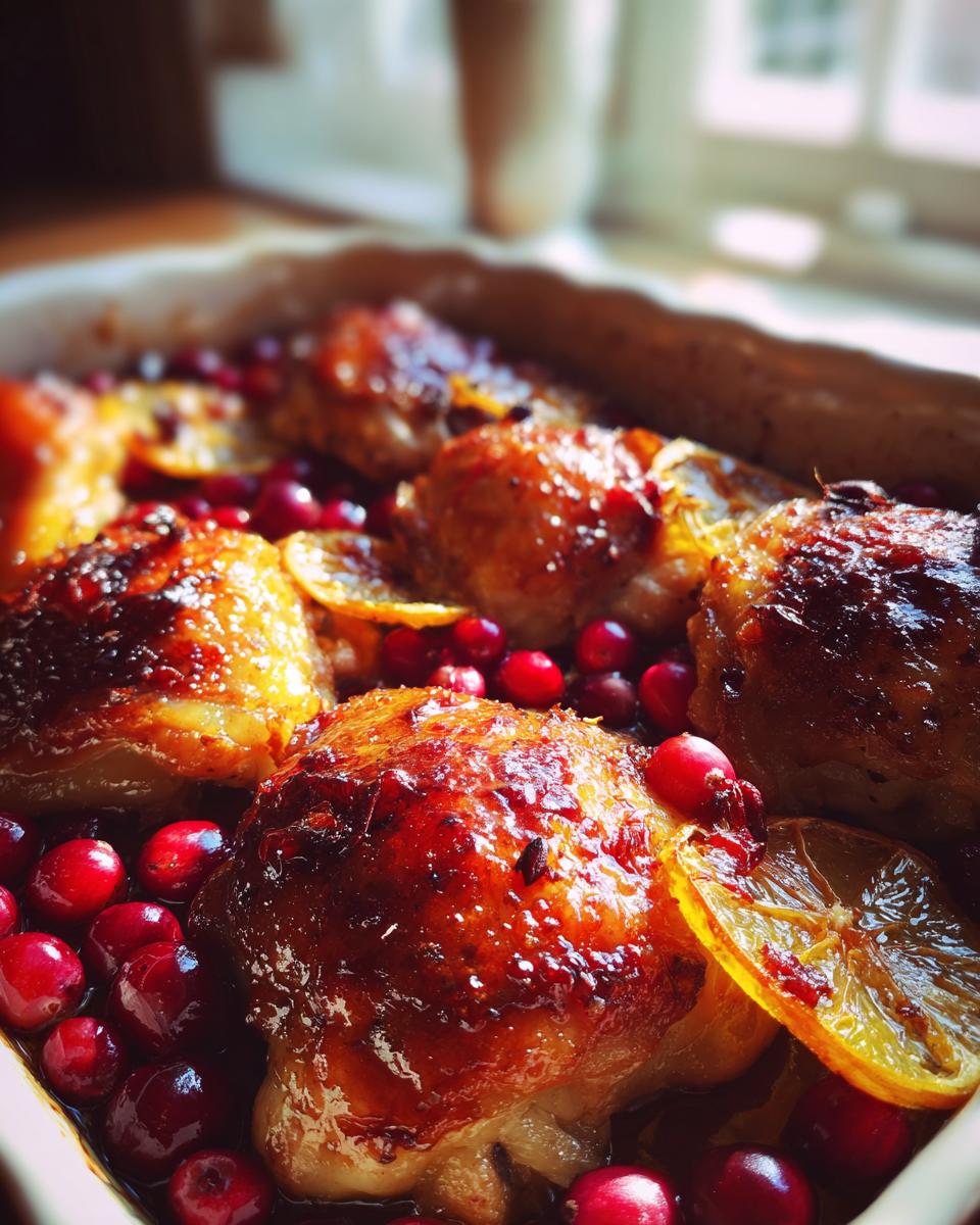 Cranberry Orange Roasted Chicken Thighs - detail 3