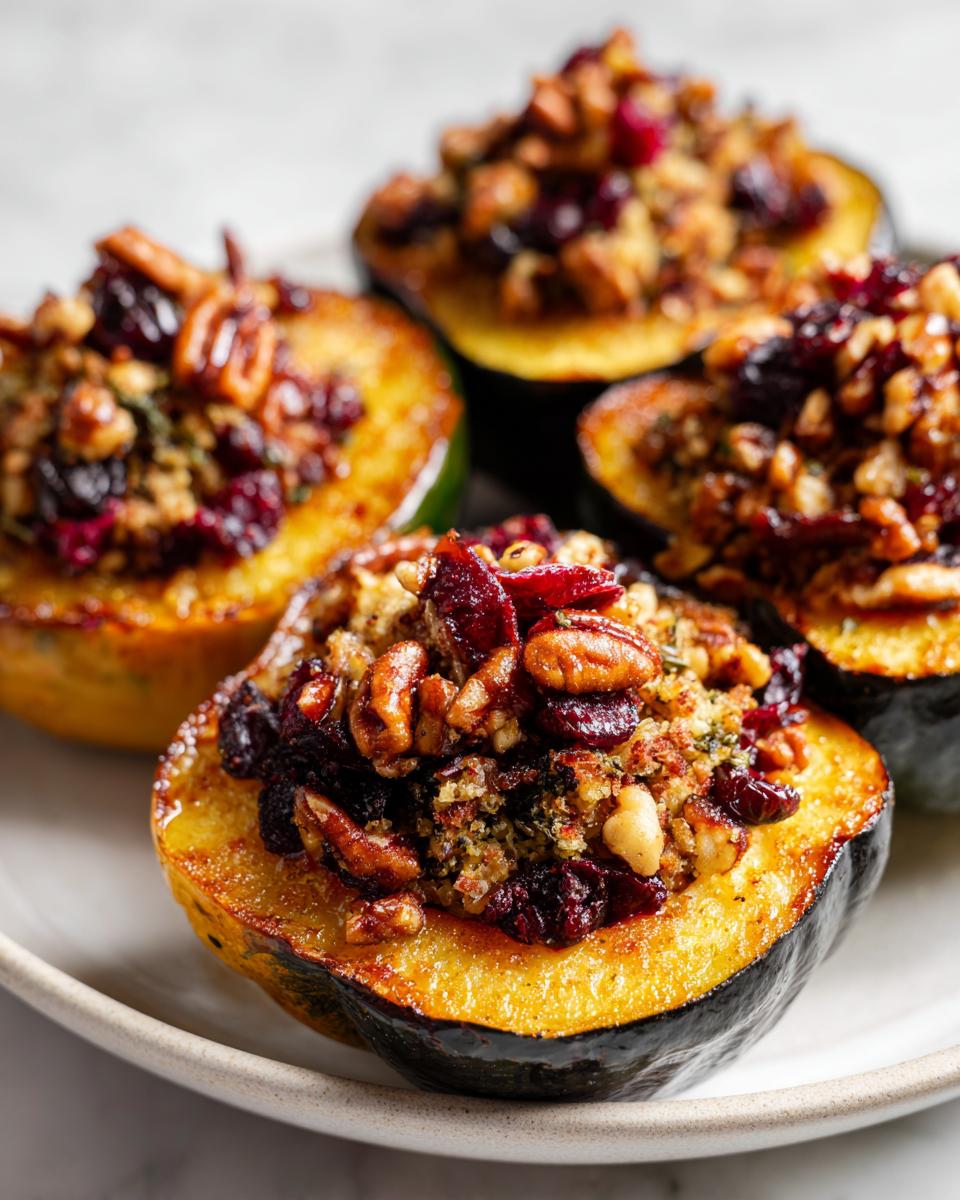 Cranberry Pecan–Stuffed Acorn Squash - detail 3