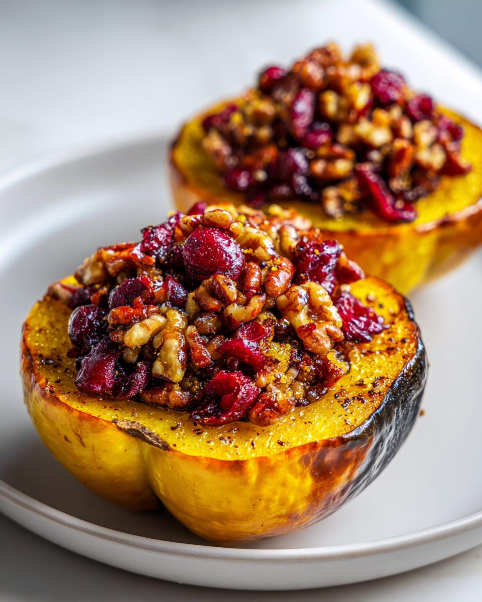 Cranberry Pecan–Stuffed Acorn Squash - detail 4