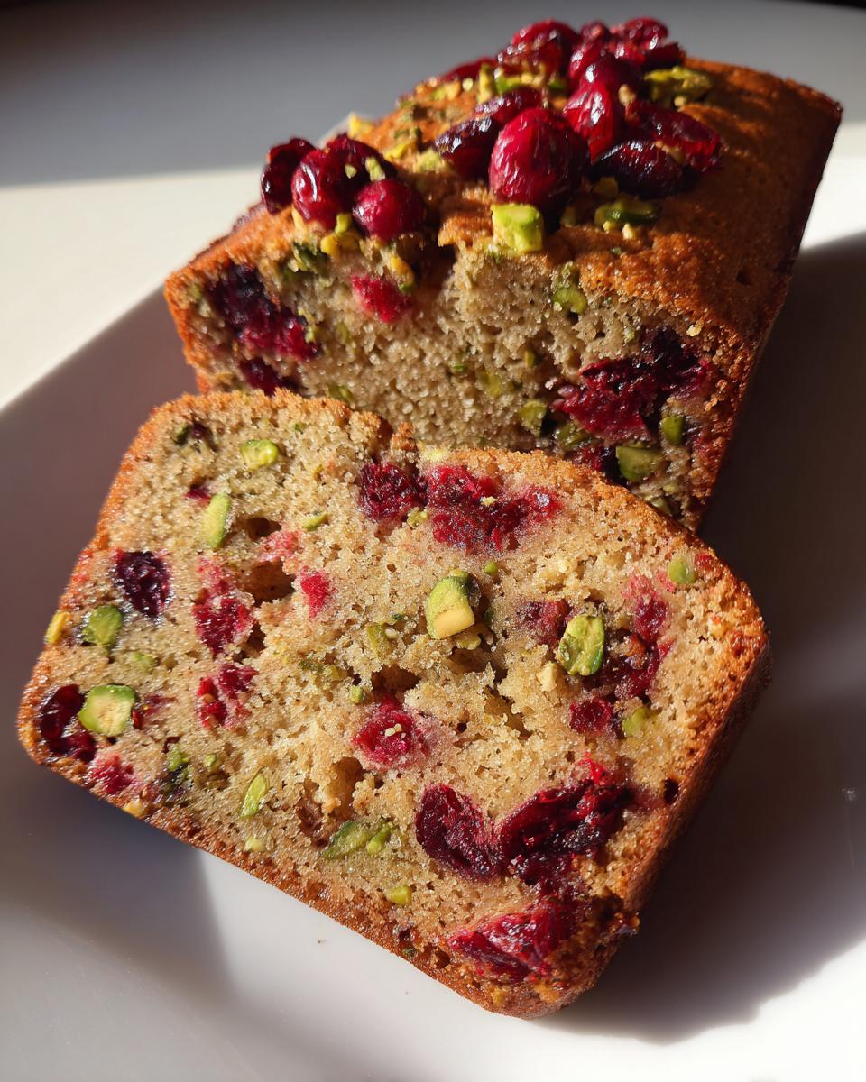 Incredible Cranberry Pistachio Loaf Cake…