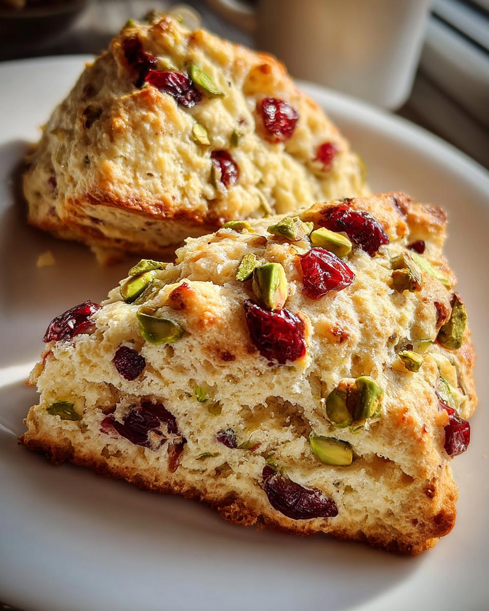Cranberry Pistachio Scones - detail 1
