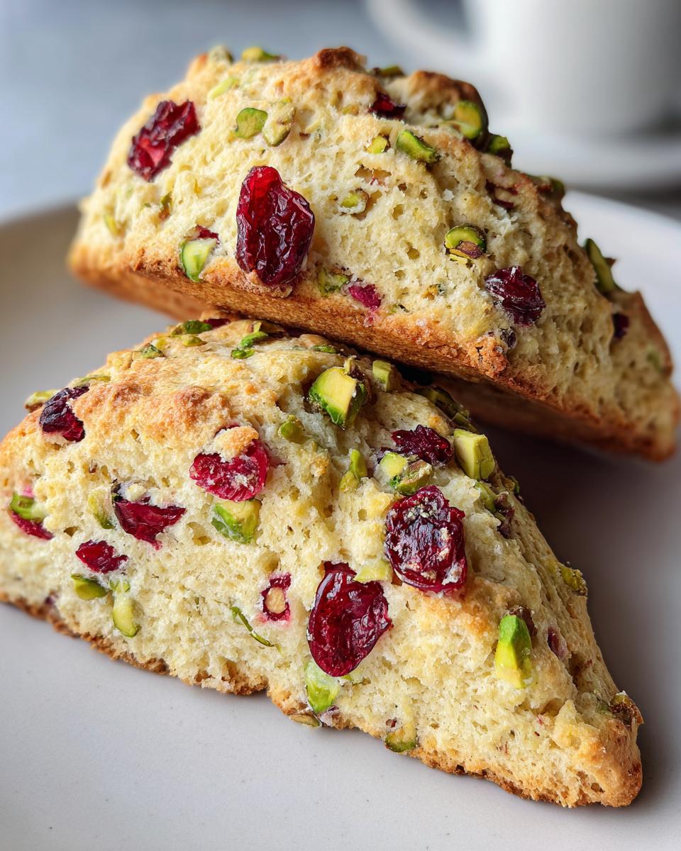 Irresistible Cranberry Pistachio Scones in…