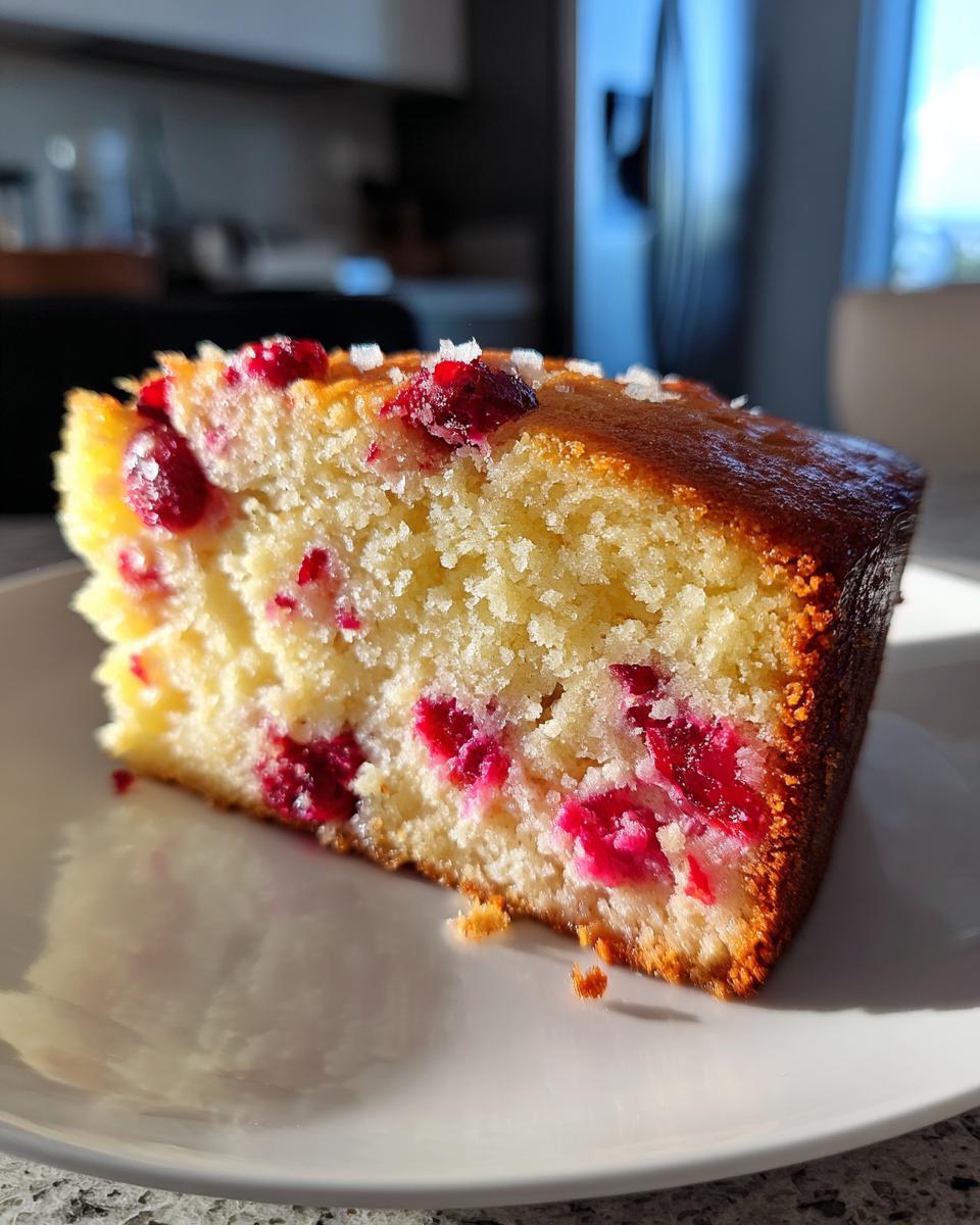 Cranberry Ricotta Olive Oil Cake - detail 2