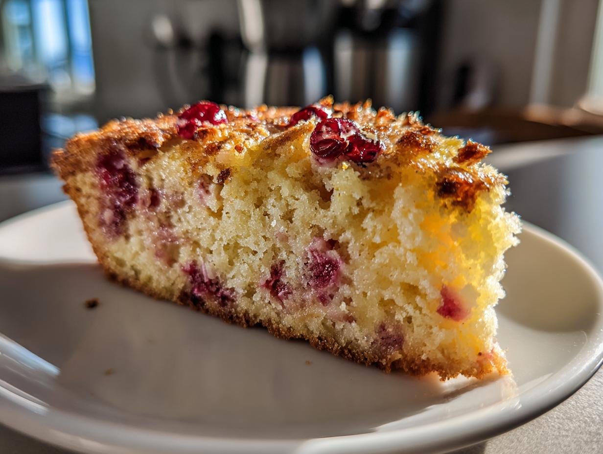 Cranberry Ricotta Olive Oil Cake - detail 3