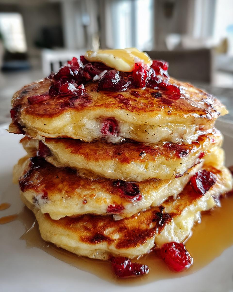 Cranberry Ricotta Pancakes - detail 1