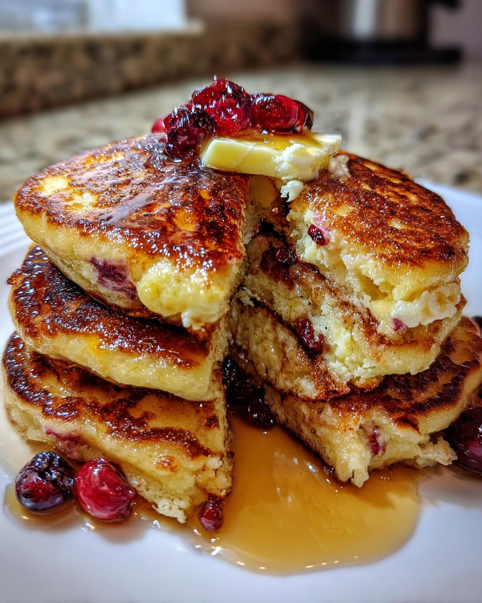 Cranberry Ricotta Pancakes - detail 2