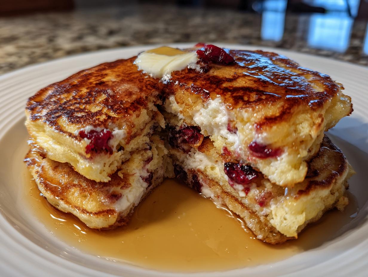 Cranberry Ricotta Pancakes - detail 3