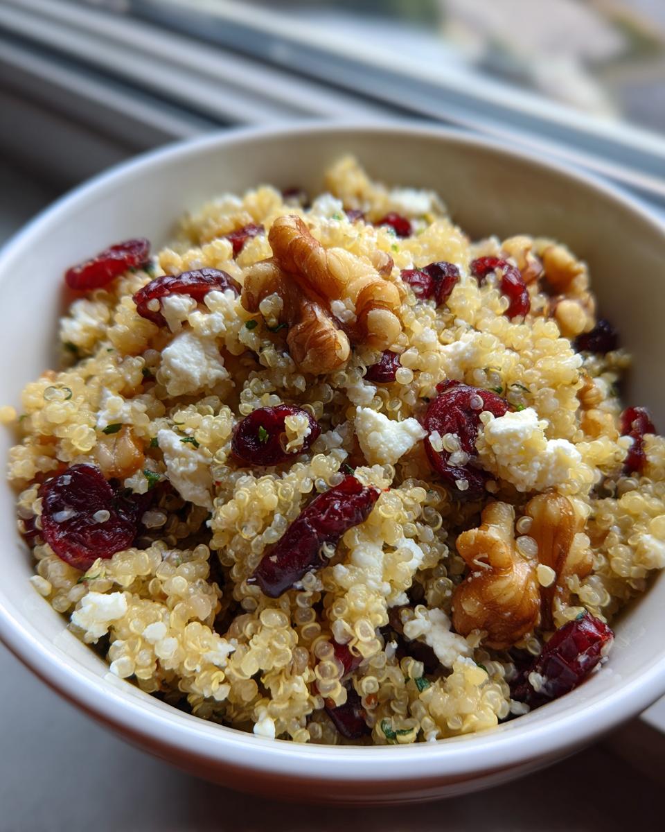 Cranberry Walnut Quinoa Salad with Feta - detail 1