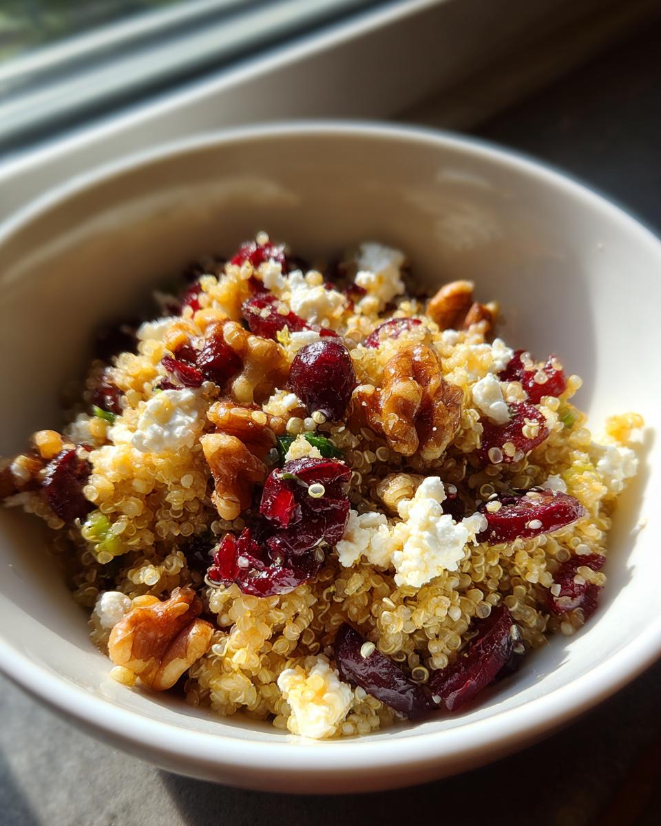 Cranberry Walnut Quinoa Salad with Feta - detail 2