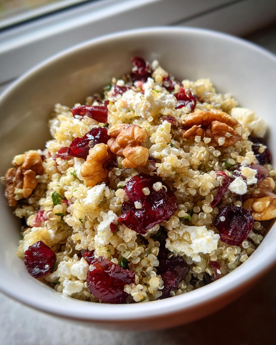 Cranberry Walnut Quinoa Salad with Feta - detail 3