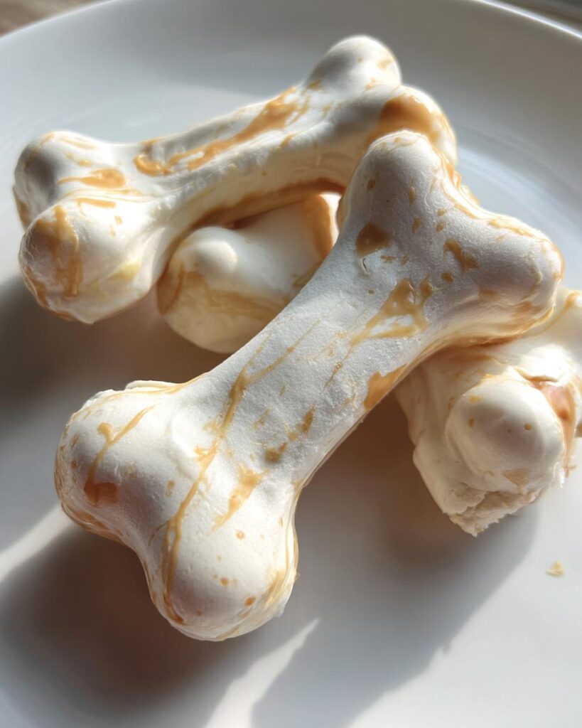 Frozen Yogurt Puff Bones for Dogs