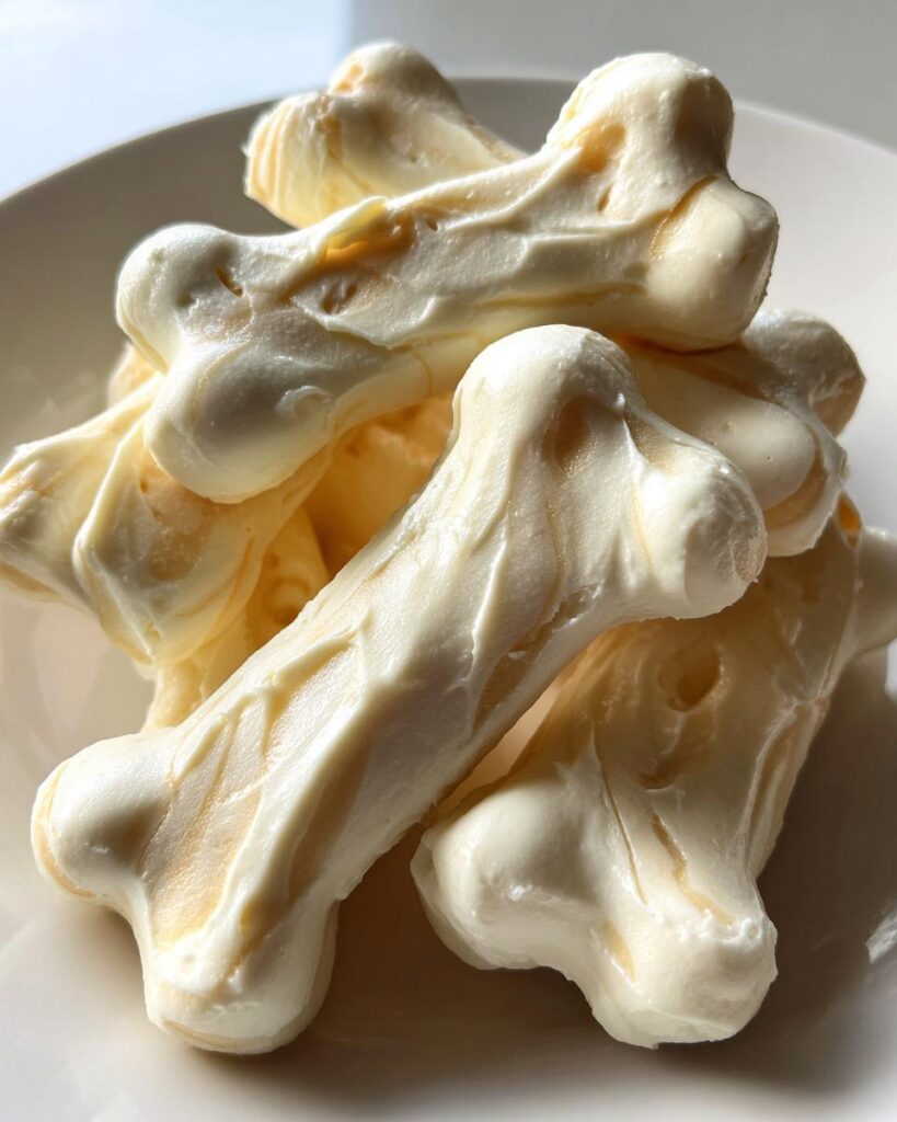 Frozen Yogurt Puff Bones for Dogs